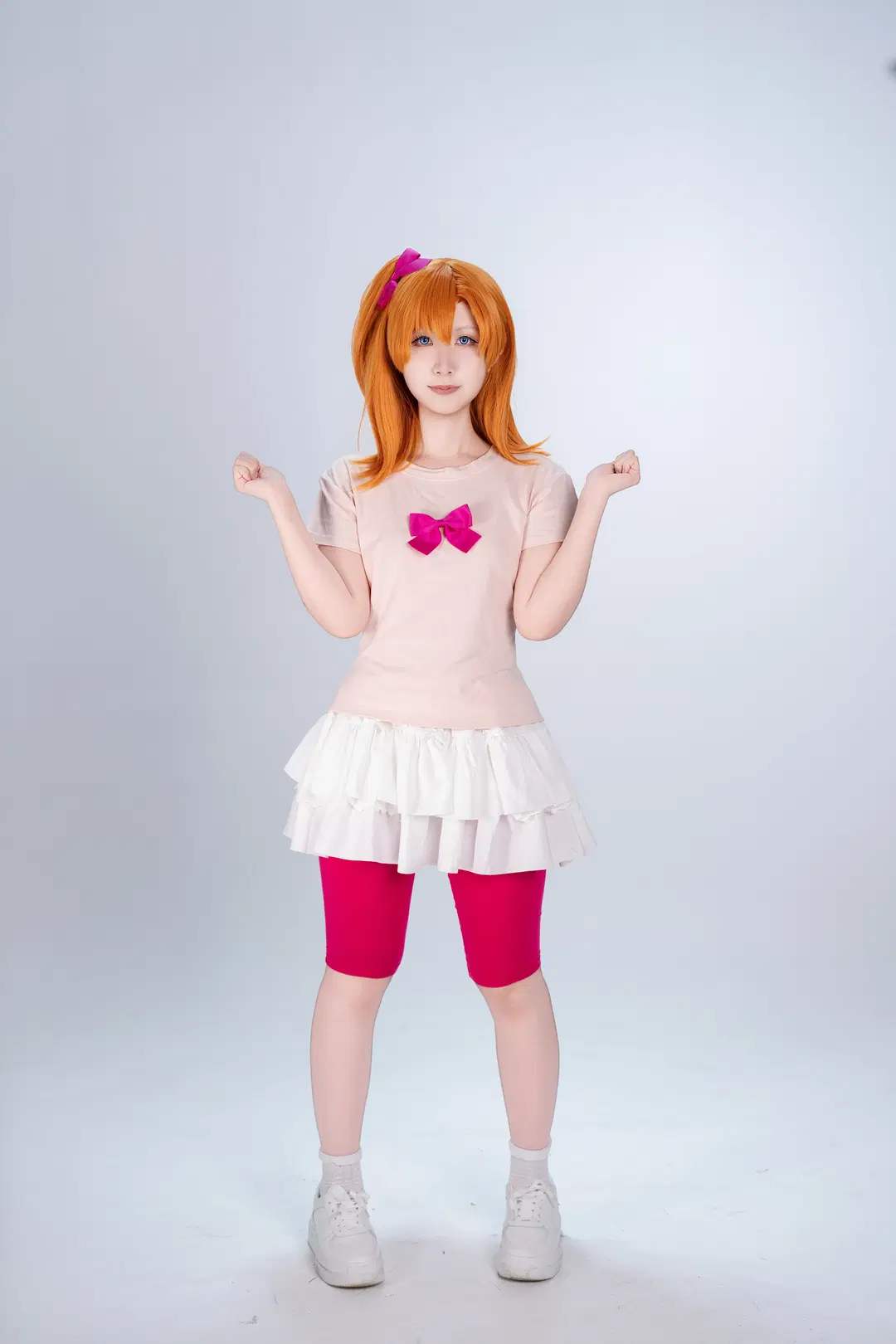 二次元cosplay, lovelive, 高坂穗乃果cos, lovelive缪斯, 元气少女棚拍