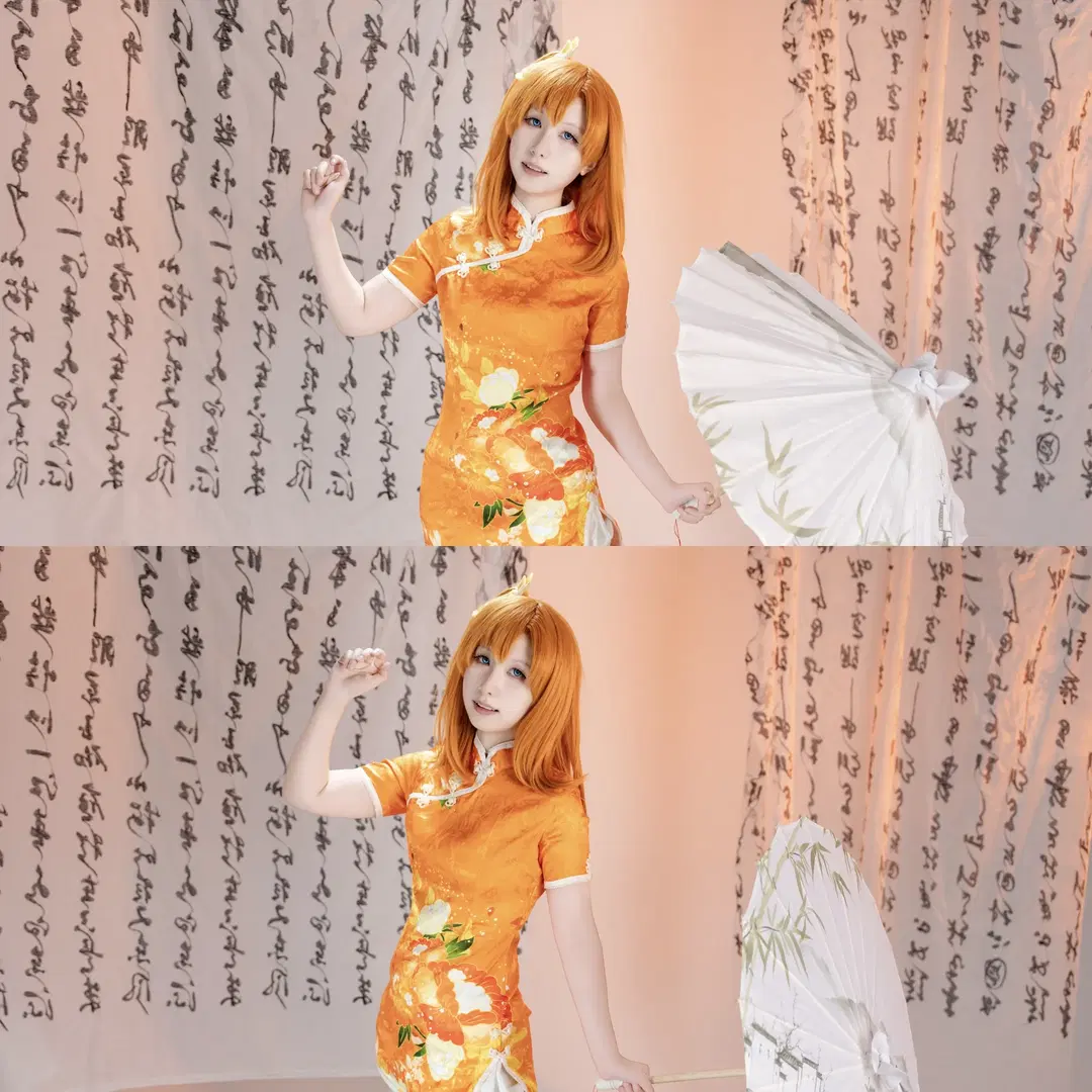 【高坂穗乃果cos】lovelive比阳光更明亮的旗袍未觉醒 - 兮葬（备战版 - 第3张