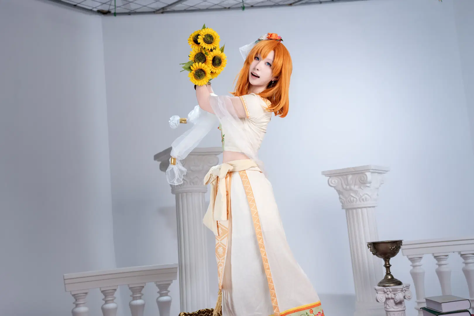 元气少女, lovelive, 高坂穗乃果cos, 向日葵cos, 舞娘未觉醒