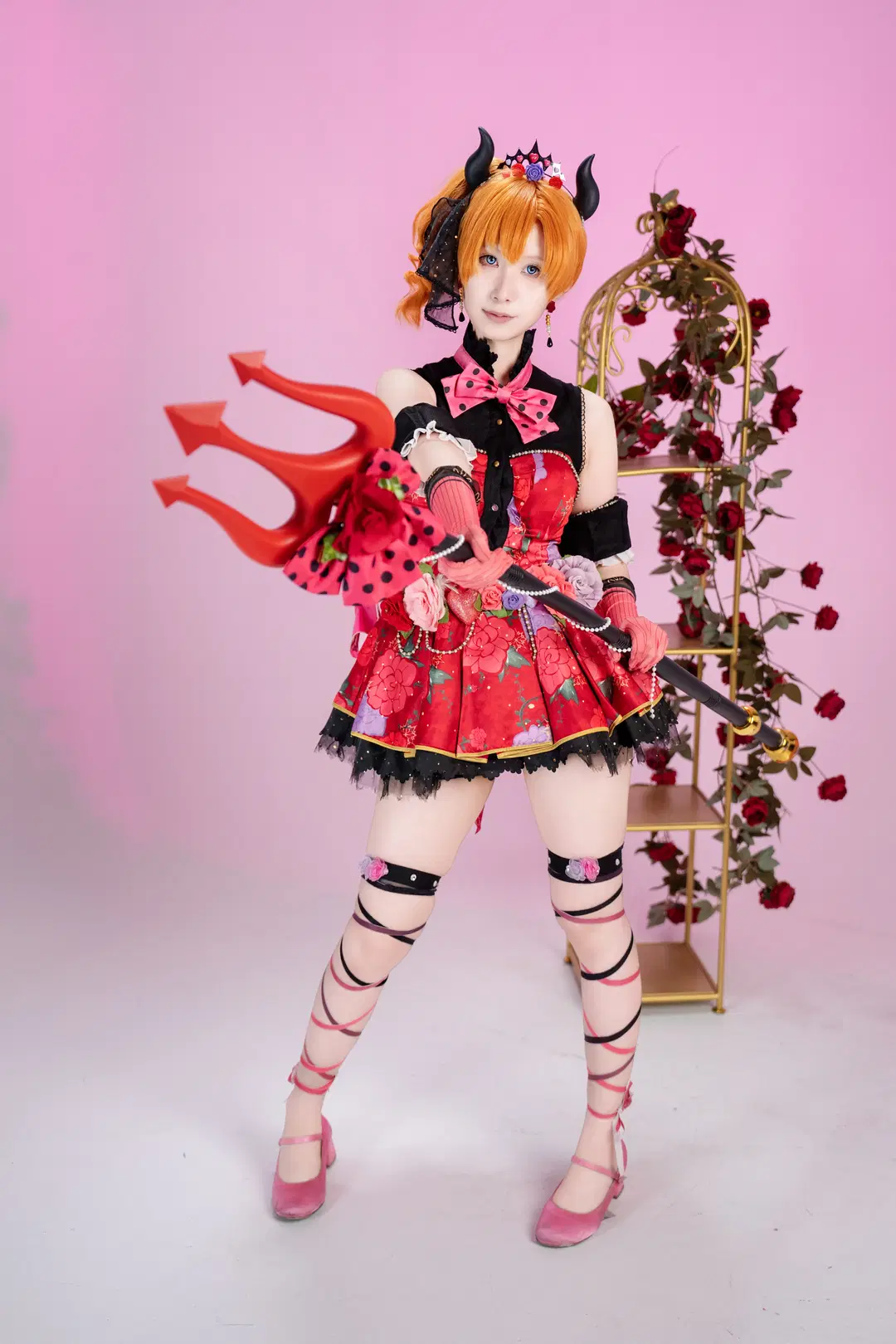 【高坂穂乃果 コスプレ】『ラブライブ!』小悪魔編覚醒：トリック・オア・トリート！（レッグリング） - 兮葬（备战版 - 4枚目