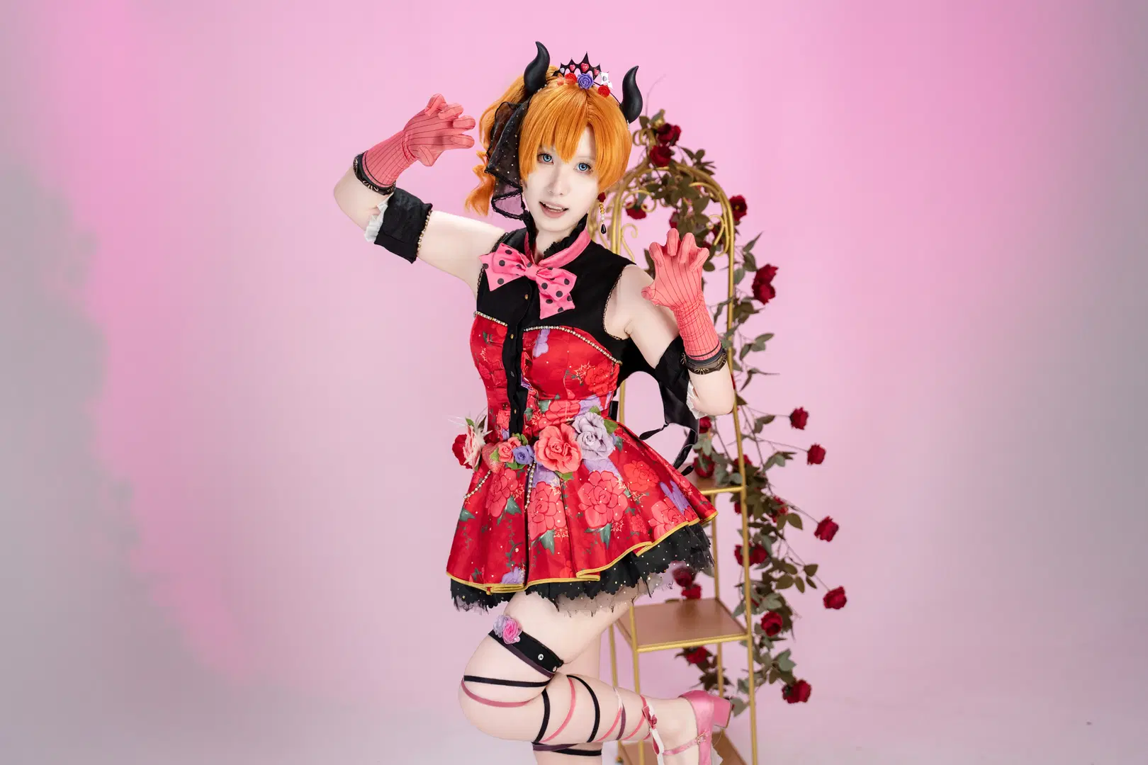 【高坂穂乃果 コスプレ】『ラブライブ!』小悪魔編覚醒：トリック・オア・トリート！（レッグリング） - 兮葬（备战版 - 5枚目