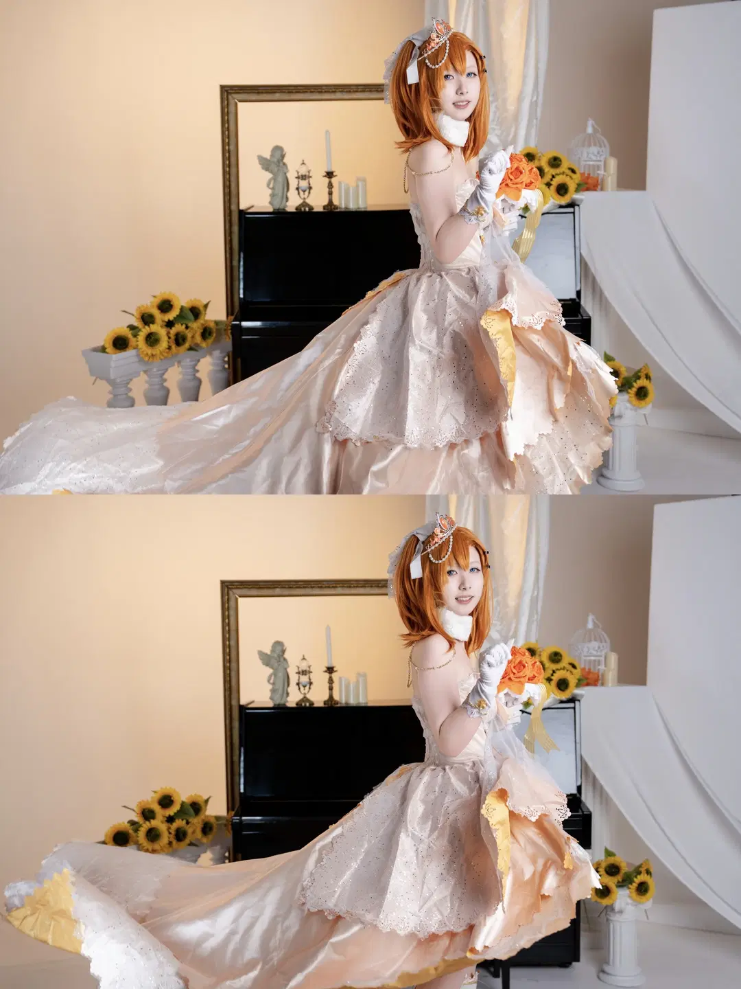 【高坂穂乃果 コスプレ】『ラブライブ!』ウェディングドレス覚醒のひまわり撮影記録 - 兮葬（备战版 - 2枚目