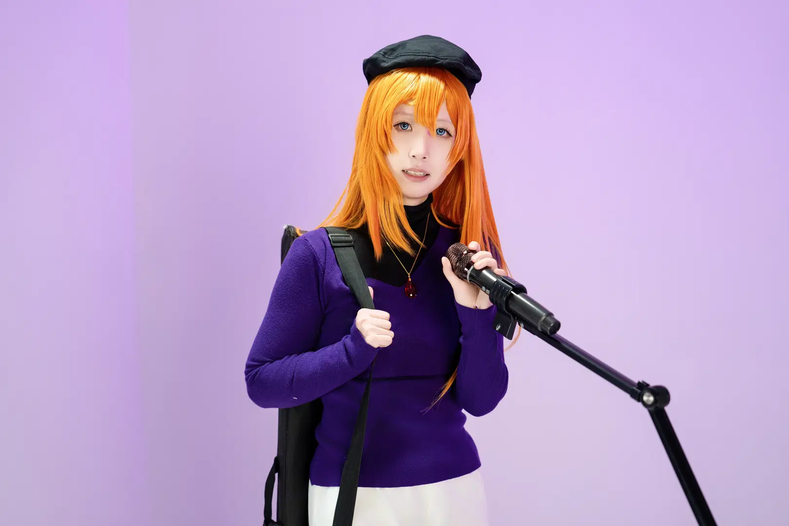 cosplay, lovelive, 高坂穗乃果cos, lovelive缪斯, 贝雷帽