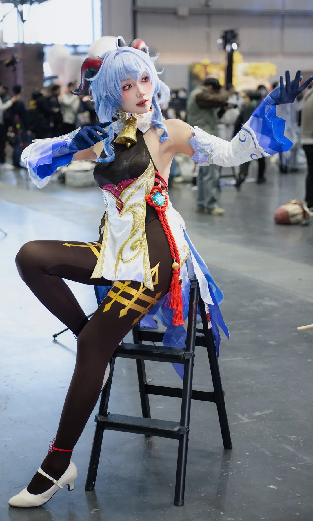 原神, 甘雨 コスプレ, イベント写真, 二次元コスプレ, 黒タイツ コーデ