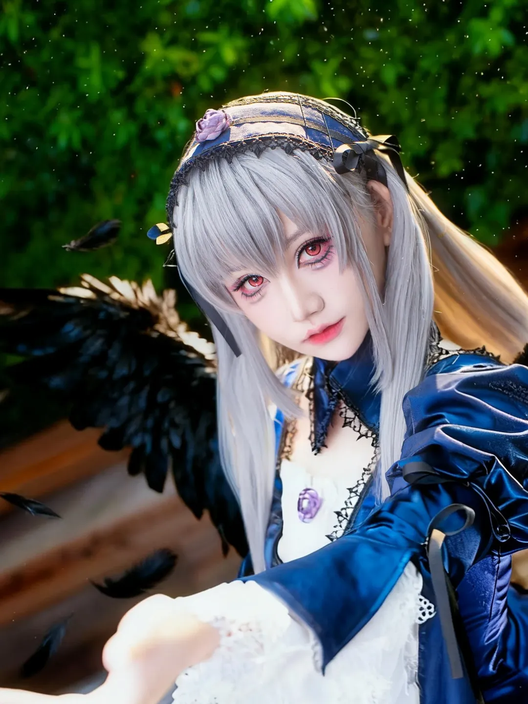 哥特风, 蔷薇少女, 水银灯cos, 池ハロ, 雨中场照 - 第1张