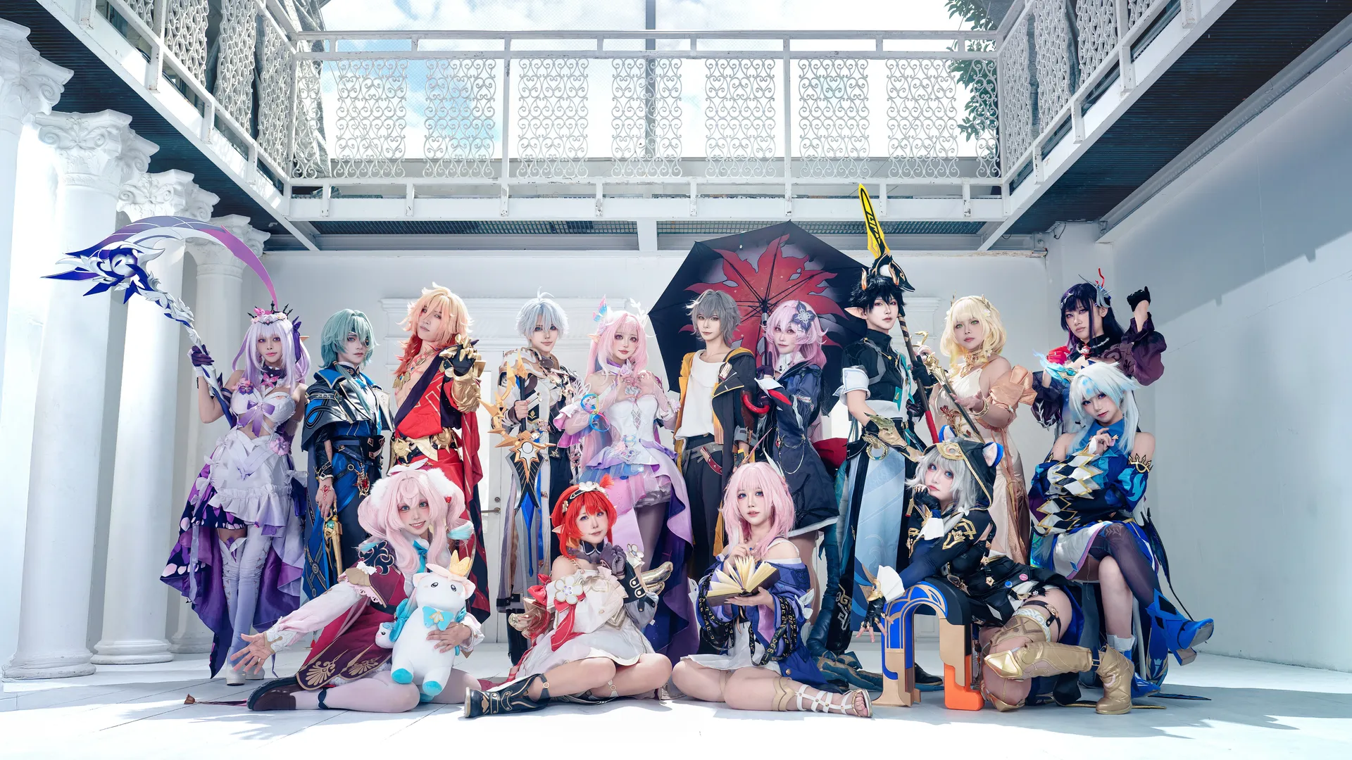 cosplay, 崩坏星穹铁道, 翁法罗斯, 丝袜, 群像