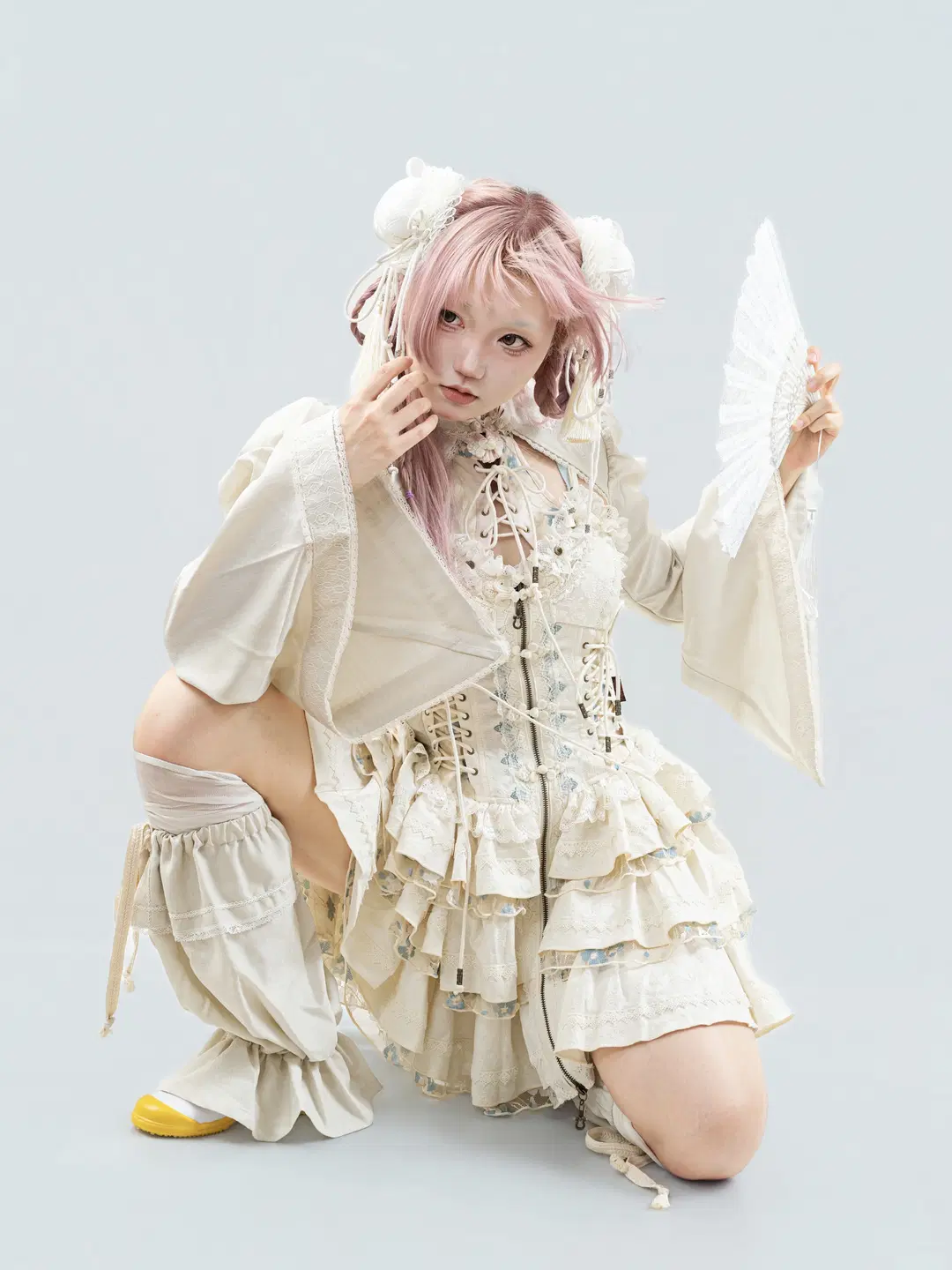 粉毛中華娘解鎖武俠夢，中華風Lolita的粉發適配度拉滿 - 果七 - 第2張