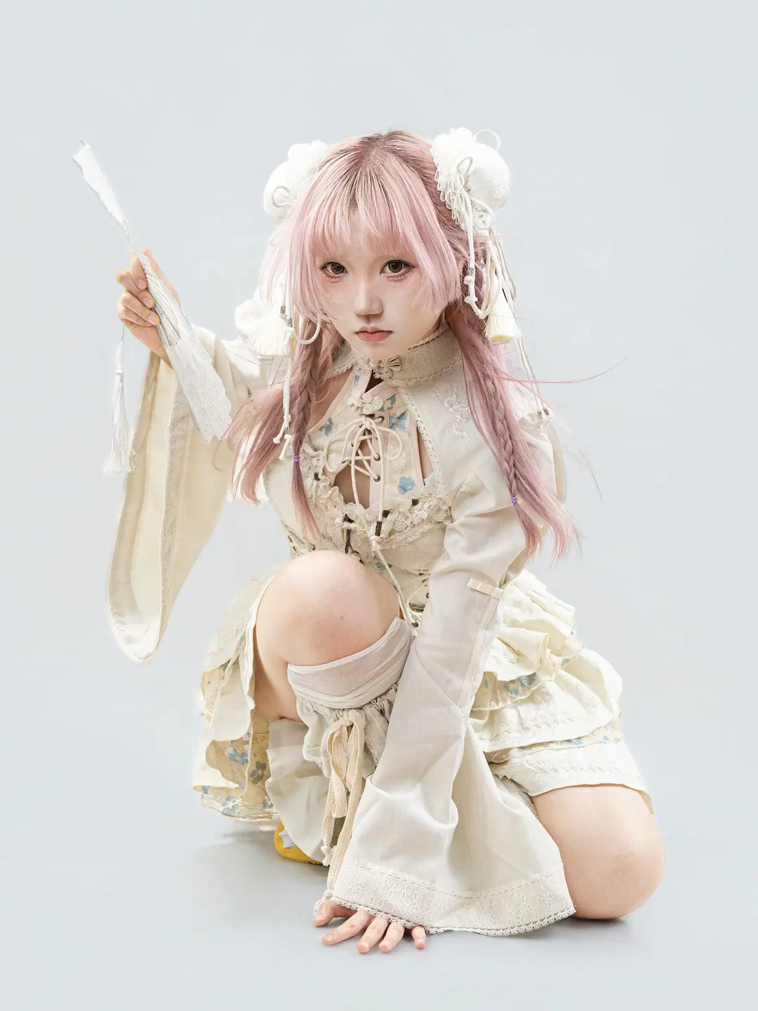 粉毛中華娘解鎖武俠夢，中華風Lolita的粉發適配度拉滿 - 果七 - 第6張