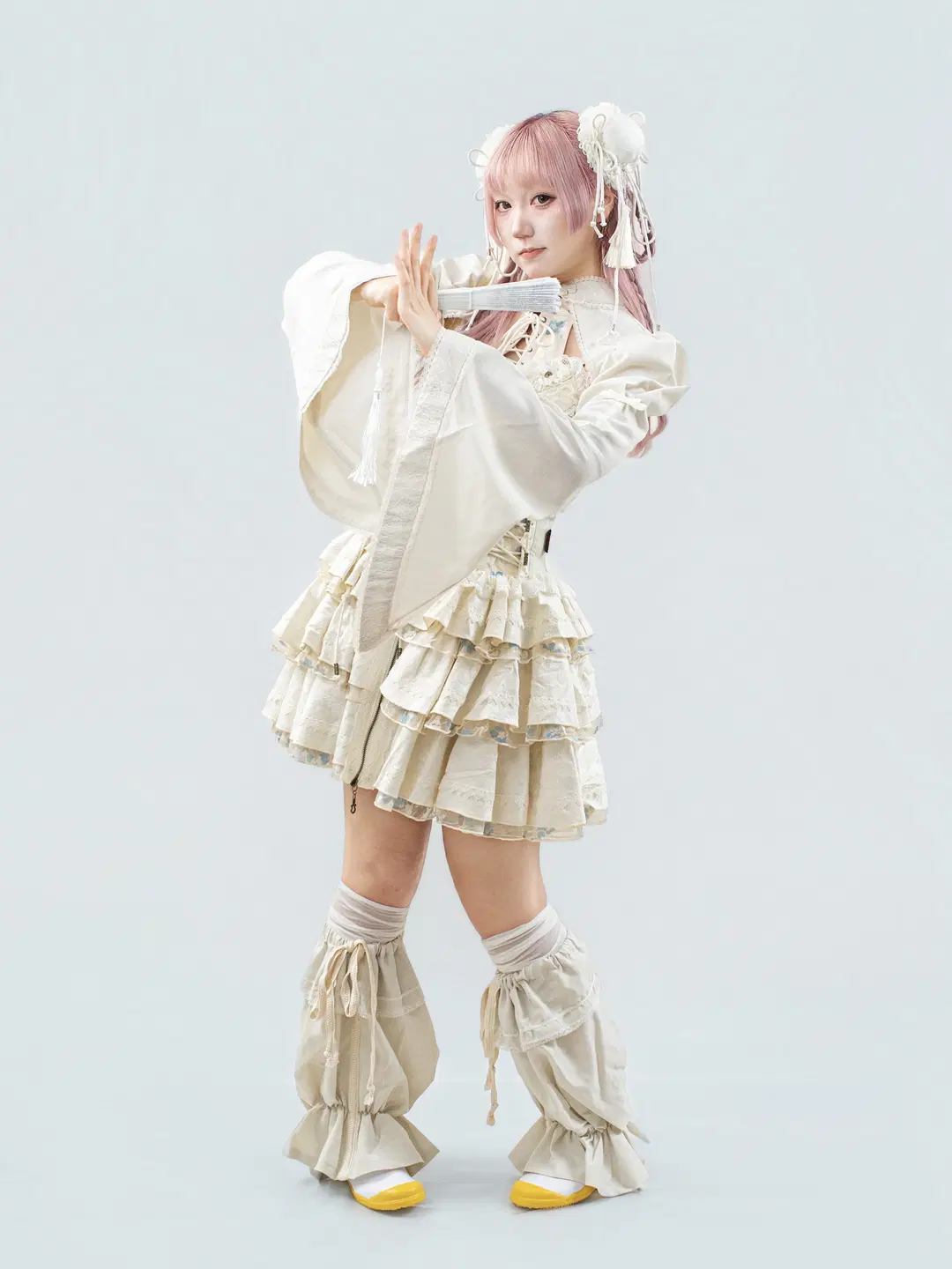 粉毛中華娘解鎖武俠夢，中華風Lolita的粉發適配度拉滿 - 果七 - 第7張