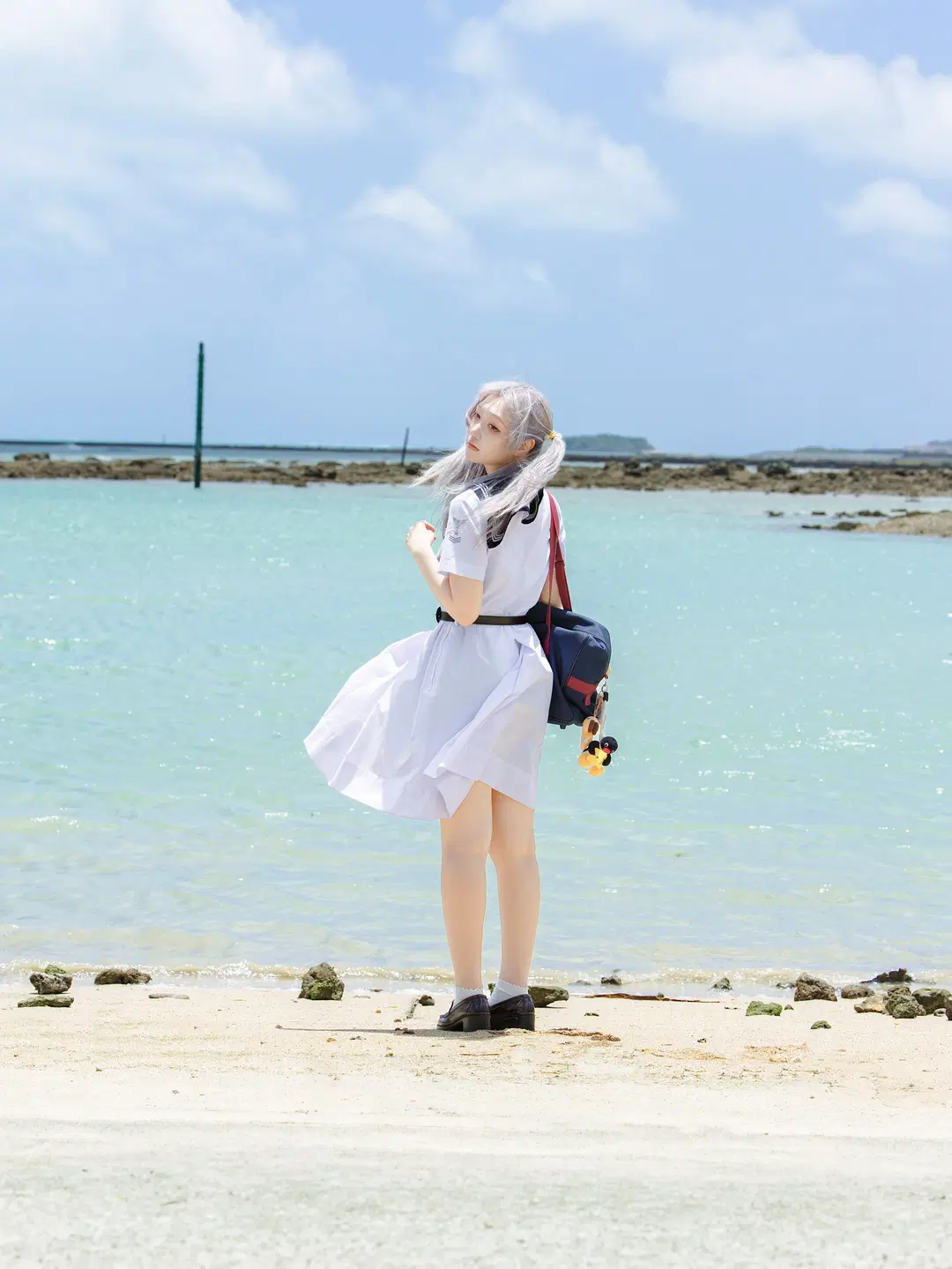 夏日海风里水手服的自然动感 - 果七 - 第3张