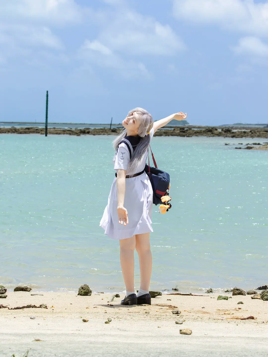 夏日海风里水手服的自然动感 - 果七 - 第4张
