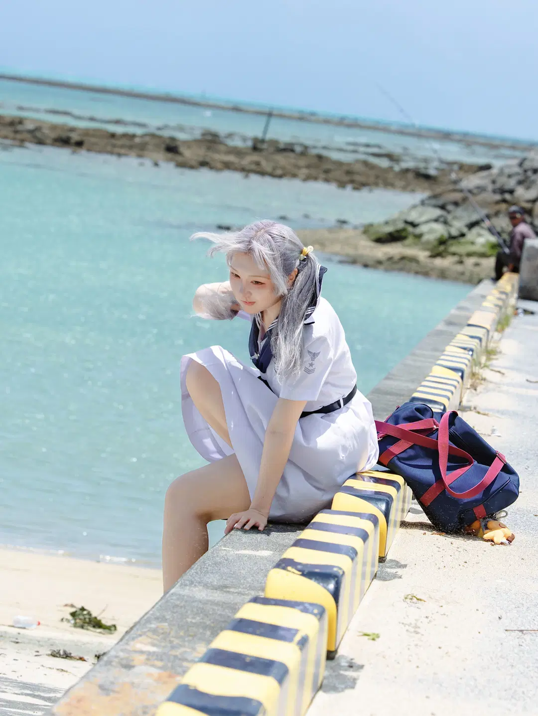 夏日海风里水手服的自然动感 - 果七 - 第5张