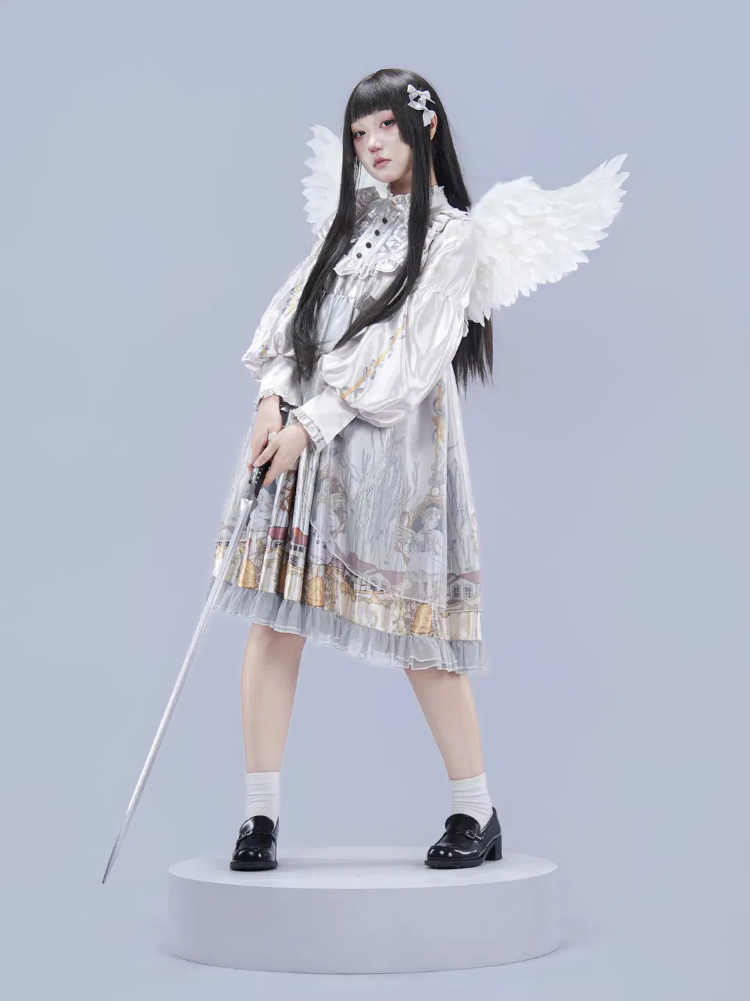 cosplay, 白棚摄影, 姿势参考, lo裙, 天使街道
