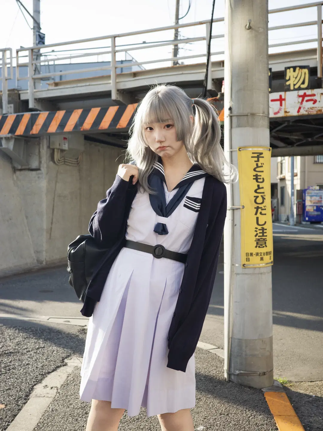 銀髮雙馬尾的盛夏服隨拍，當年的回憶殺誰懂 - 果七 - 第2張