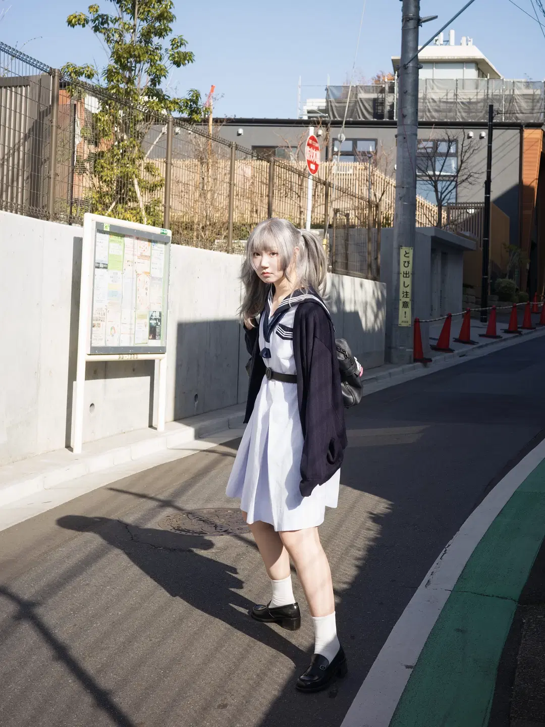 銀髮雙馬尾的盛夏服隨拍，當年的回憶殺誰懂 - 果七 - 第3張