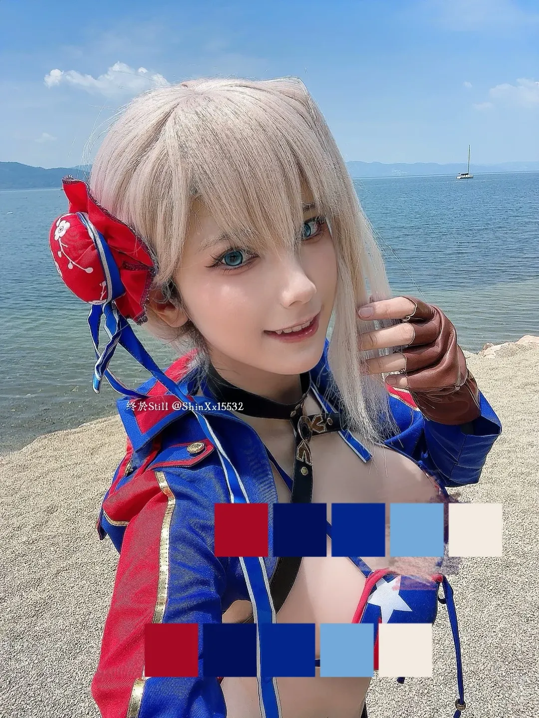FGO, cosplay攝影, 宮本武藏cos, 雲南外景, 紅色跑車