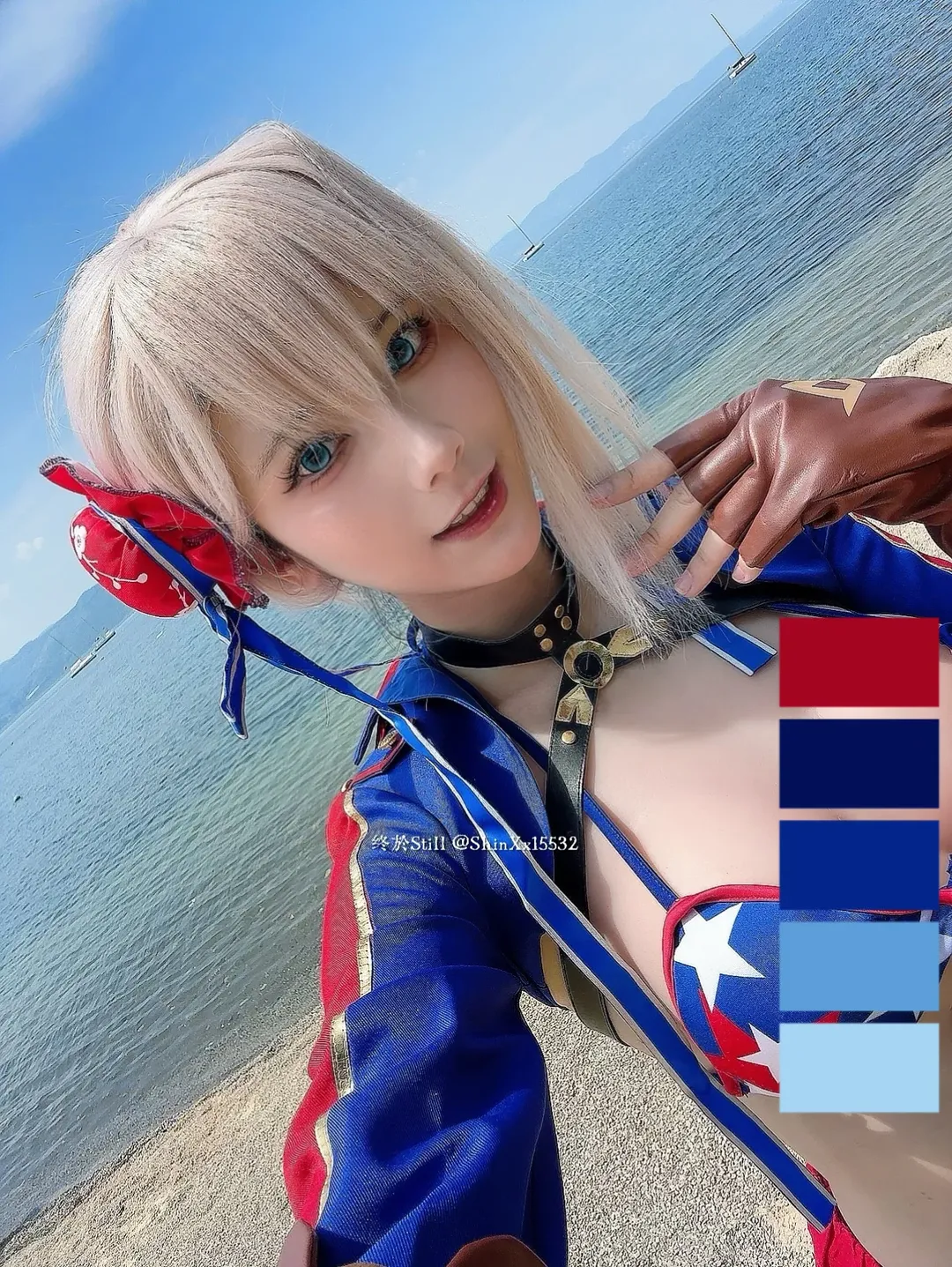 FGO, cosplay攝影, 宮本武藏cos, 雲南外景, 紅色跑車 - 第2張