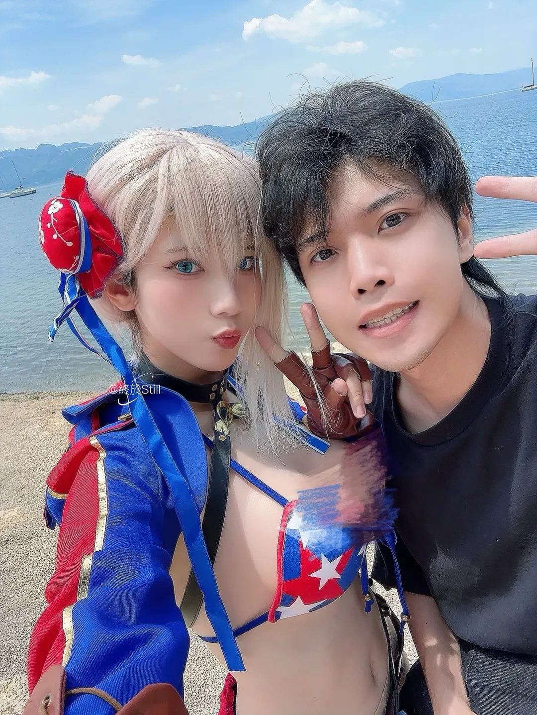FGO, cosplay攝影, 宮本武藏cos, 雲南外景, 紅色跑車 - 第7張