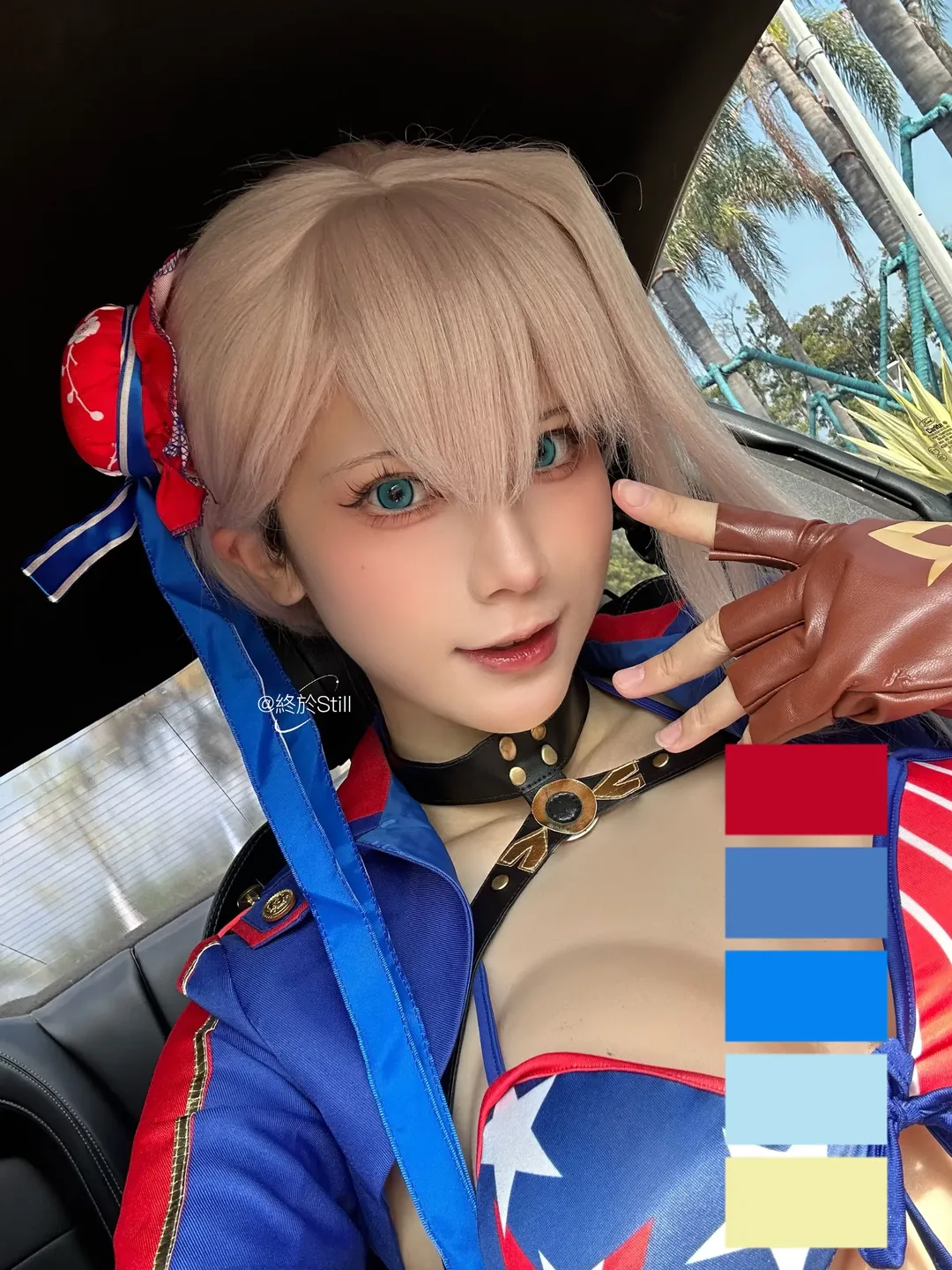 FGO, cosplay攝影, 宮本武藏cos, 雲南外景, 紅色跑車 - 第8張