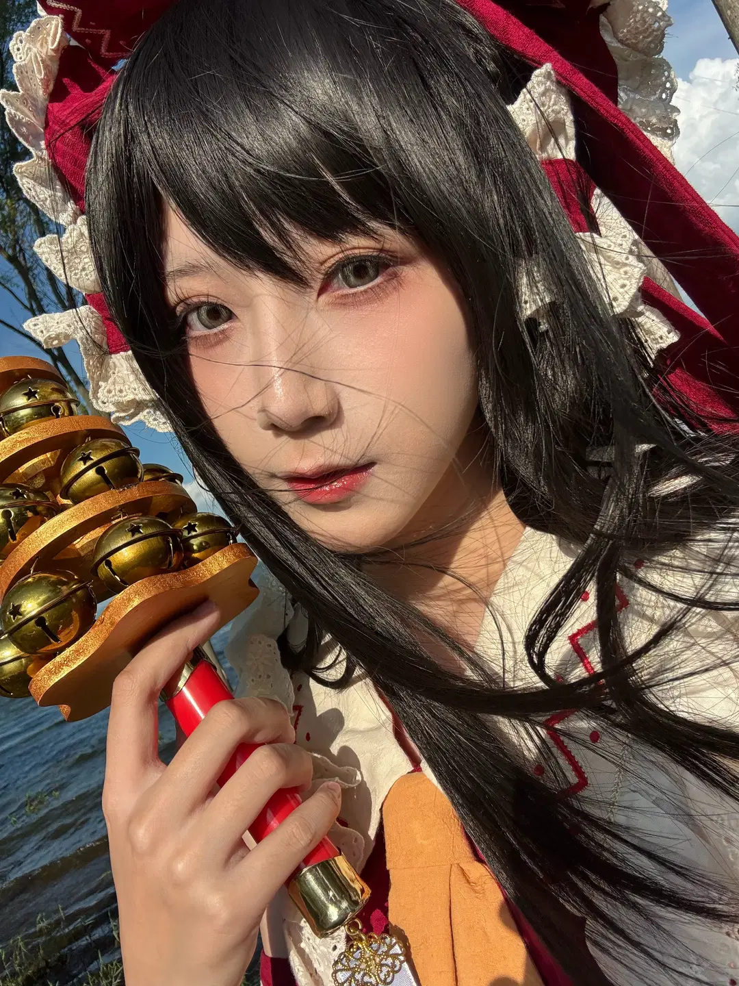 【博丽灵梦cos】在洱海边遇上格桑花期的东方Project - 終於Still - 第3张