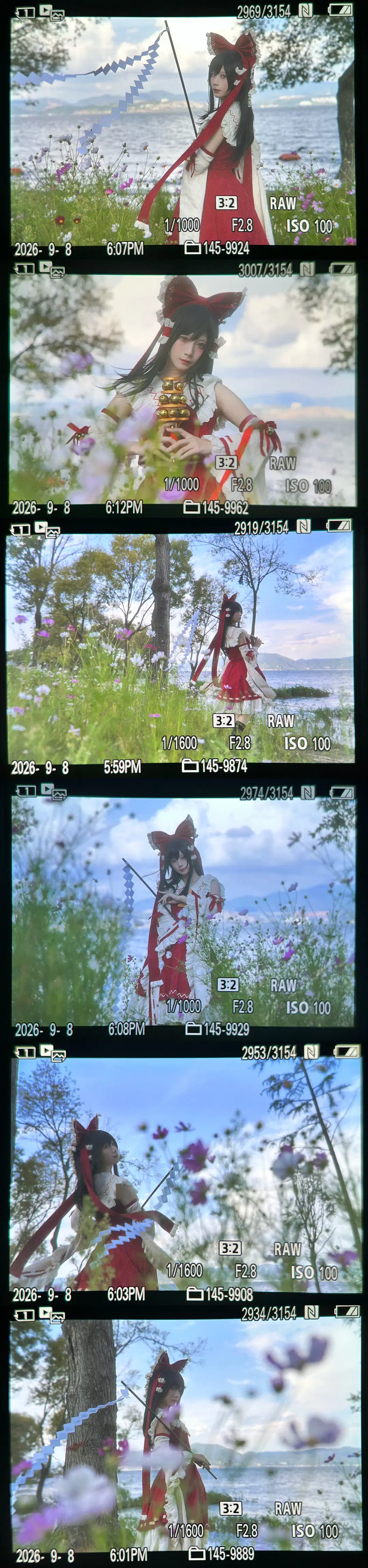 【博丽灵梦cos】在洱海边遇上格桑花期的东方Project - 終於Still - 第6张