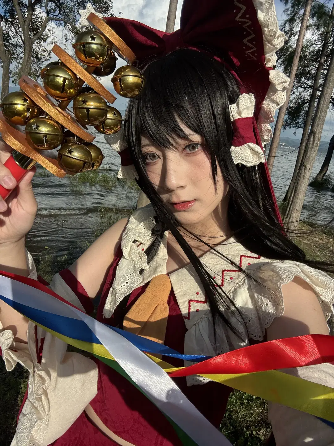 【博丽灵梦cos】在洱海边遇上格桑花期的东方Project - 終於Still - 第9张