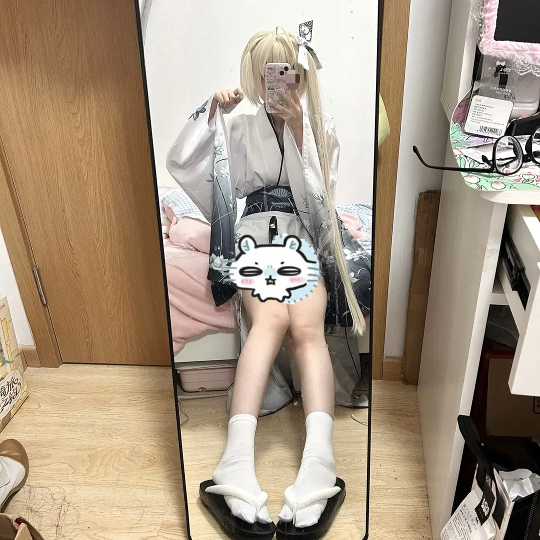 【春日野穹cos】黑白渐变的和服镜面拍摄分享 - 小兔乱撞 - 第4张