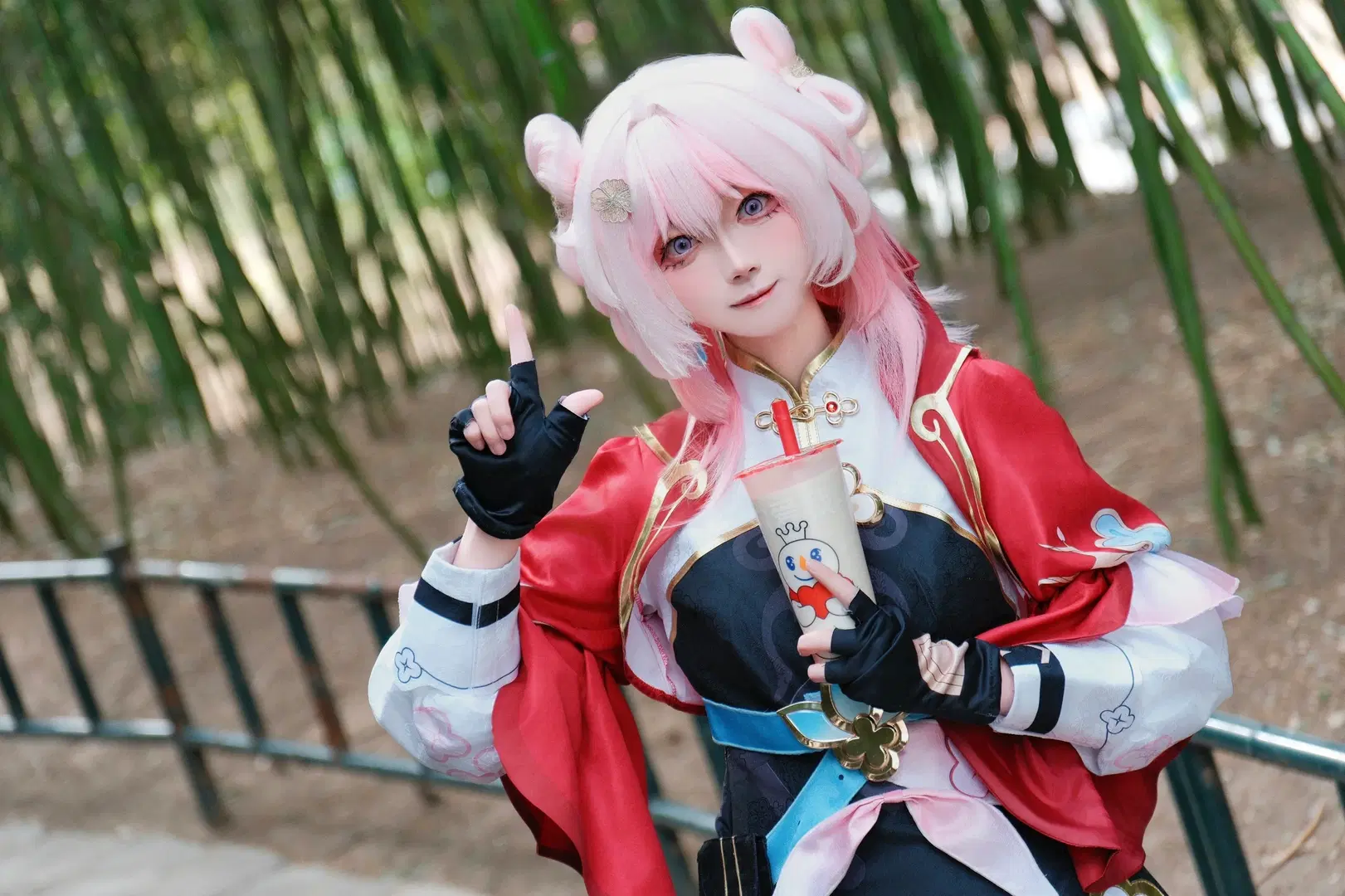 【三月なのか コスプレ】崩壊：スターレイル 三月なのか（巡狩） 竹林でのロケ コスプレ撮影 - 小兔乱撞 - 3枚目