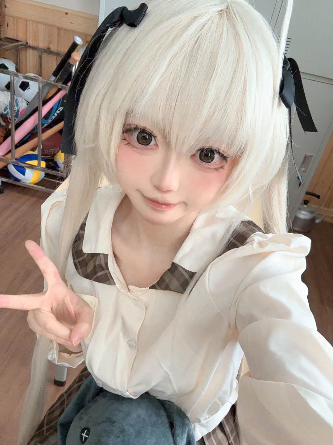 cosplay, 校服, 穹妹cos, 白丝, 体操服 - 第3张