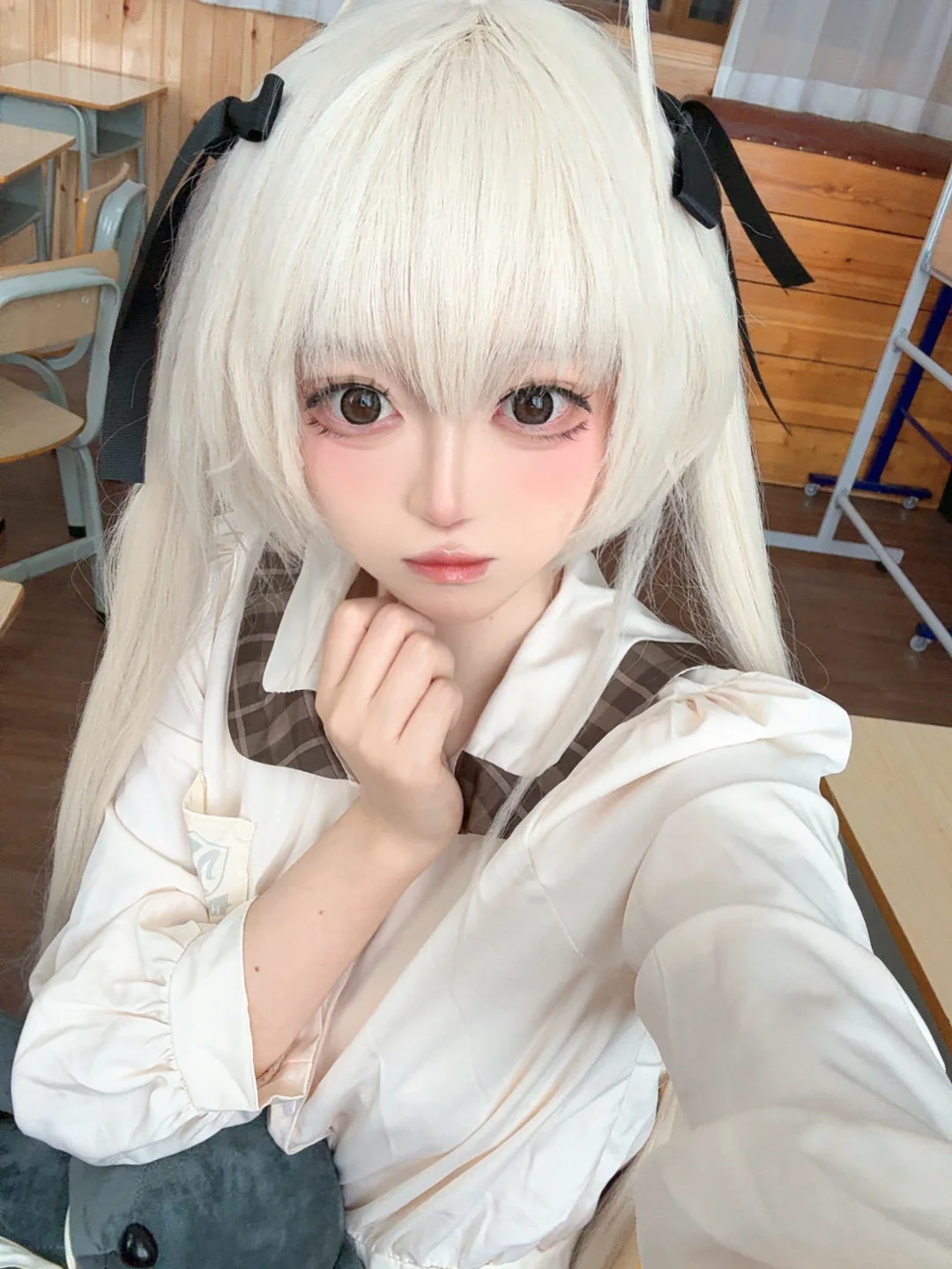cosplay, 校服, 穹妹cos, 白丝, 体操服 - 第6张