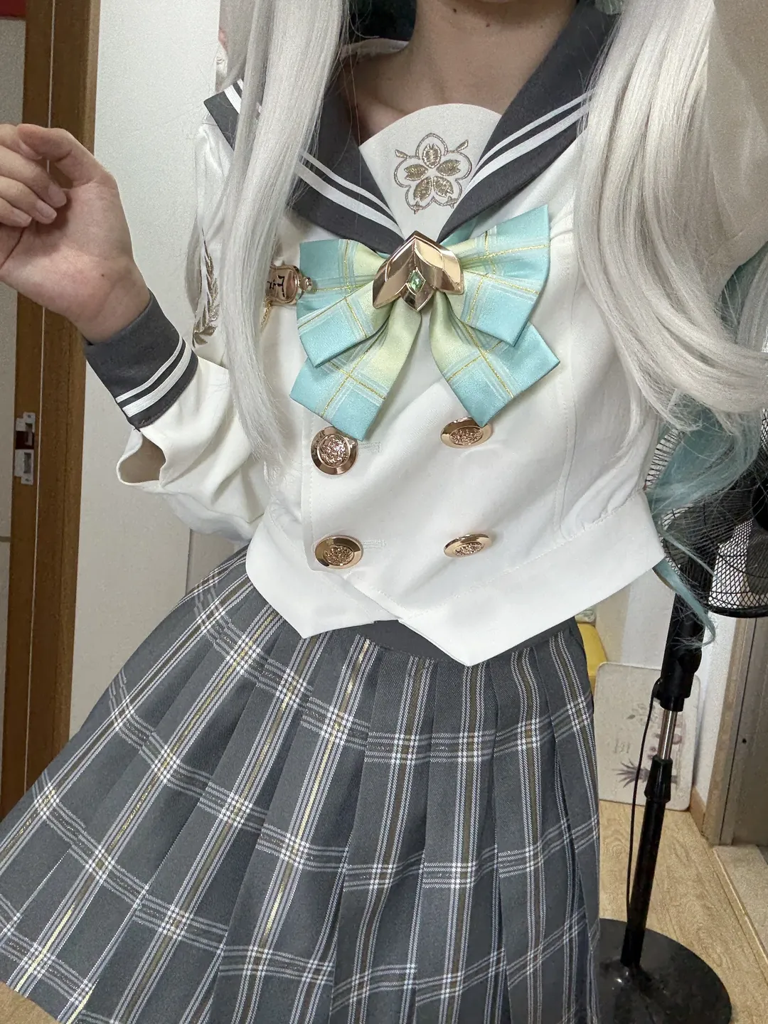 崩坏星穹铁道, 流萤cos, JK制服, 三分妄想, 白丝 - 第3张