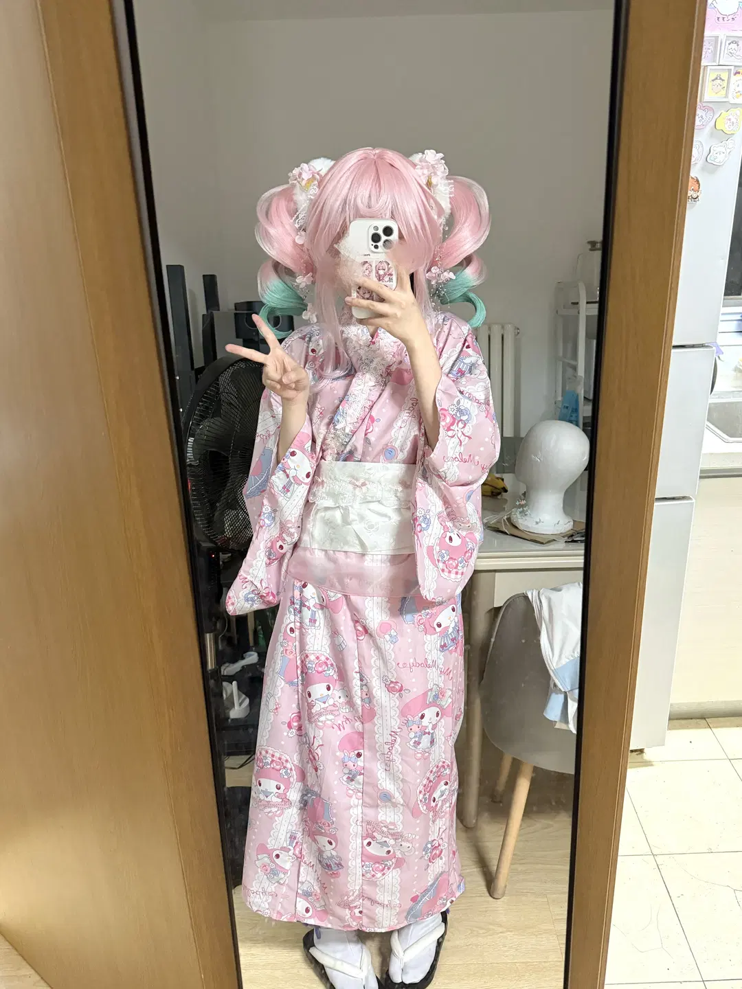 Japanese style, Hyacinthia cosplay, Anime-style fashion, Original design kimono, When cherry blossoms are in full bloom