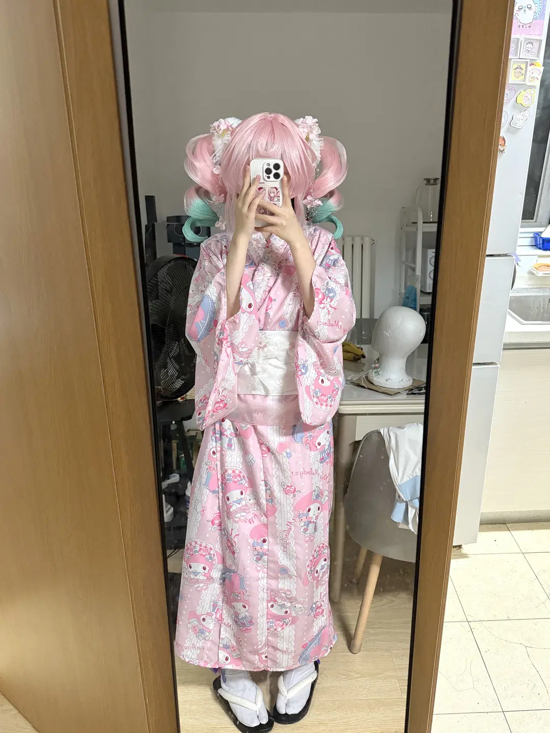 【Hyacinthia cosplay】Cherry Blossoms Have Bloomed in My Hometown: Original design kimono Anime-style fashion Sharing by 小兔乱撞 - Image 2