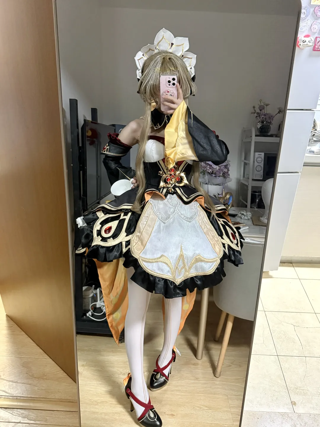 桑多涅cos, 木偶, 三分妄想, 白丝, cosplay试衣 - 第2张