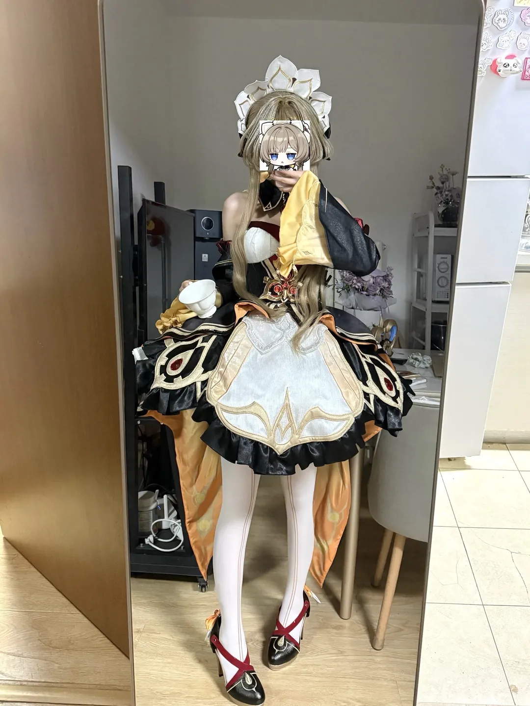 桑多涅cos, 木偶, 三分妄想, 白丝, cosplay试衣 - 第3张