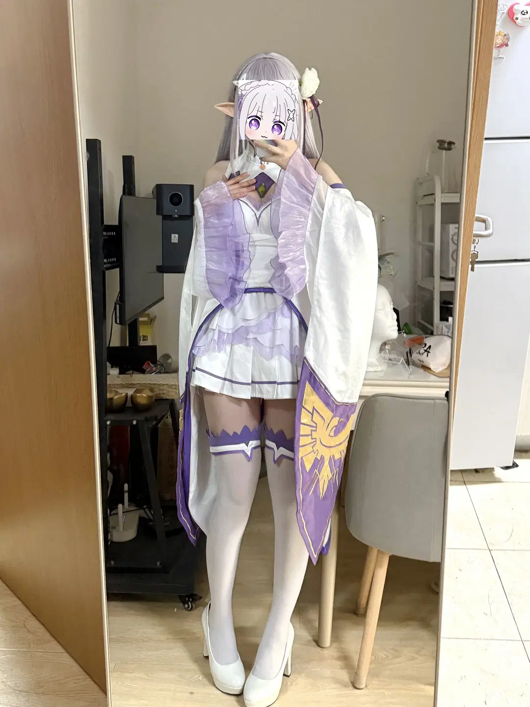 【爱蜜莉雅cos】从零开始的异世界生活，白紫配色质感超乎想象 - 小兔乱撞 - 第2张