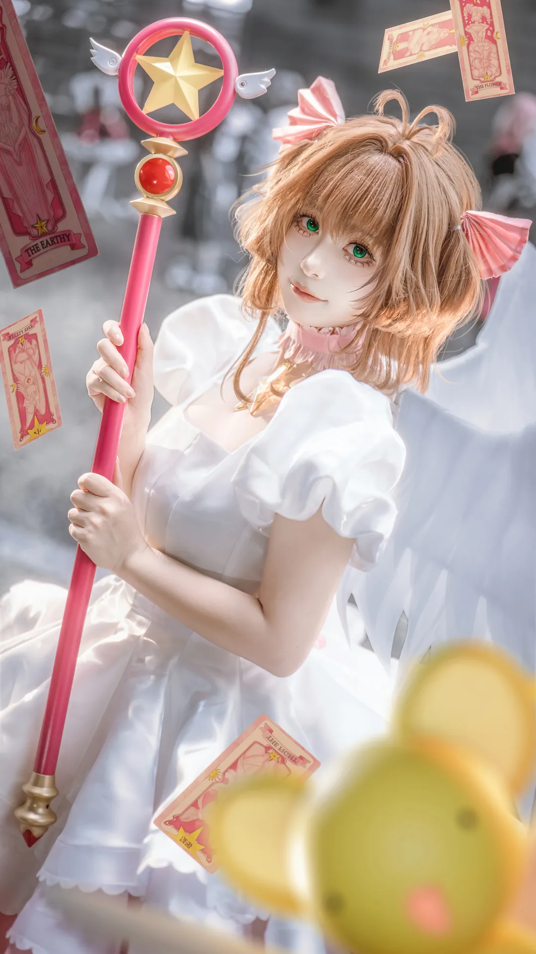 漫展场照, 木之本樱cos, 魔卡少女樱, 白丝, 百变小樱 - 第1张