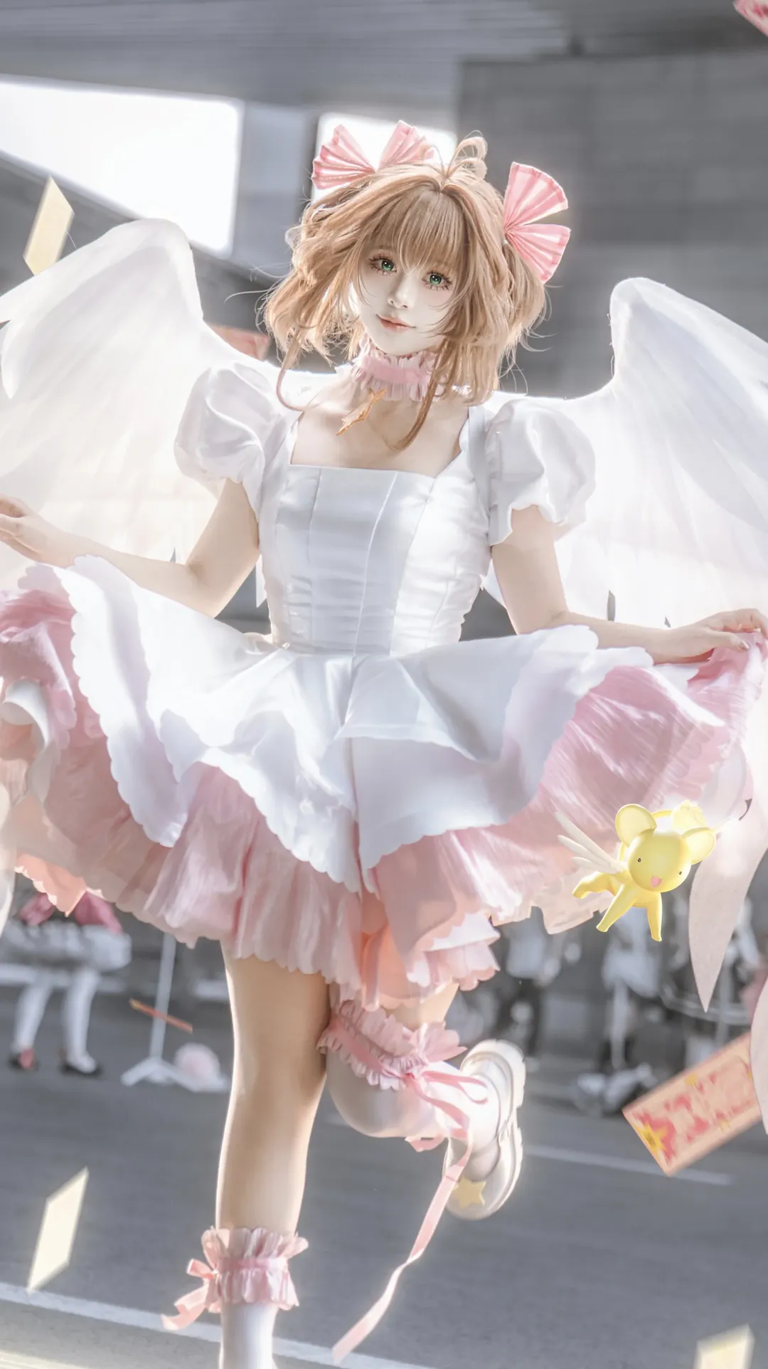 漫展场照, 木之本樱cos, 魔卡少女樱, 白丝, 百变小樱