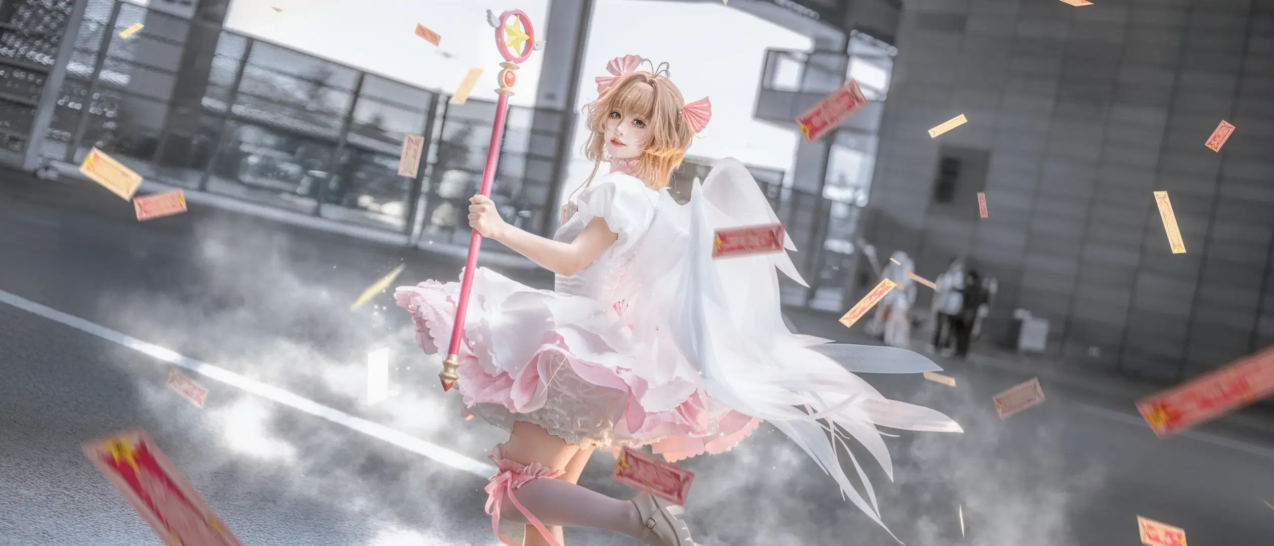【木之本樱cos】魔卡少女樱的粉白梦幻场照分享 - 轩叉子 - 第4张