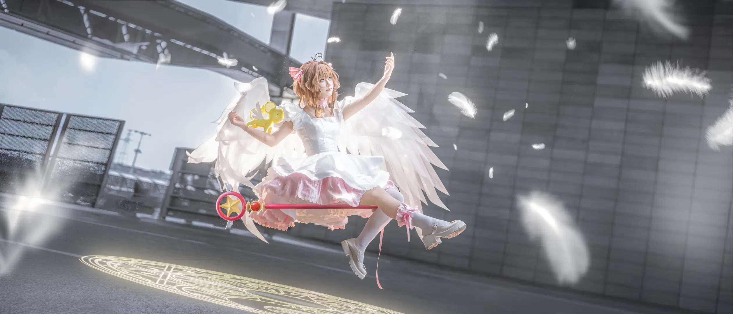 【木之本樱cos】魔卡少女樱的粉白梦幻场照分享 - 轩叉子 - 第6张