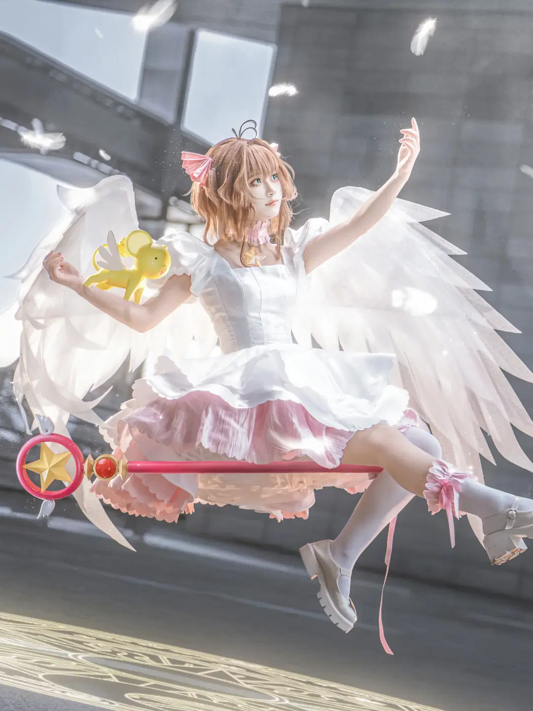【木之本樱cos】魔卡少女樱的粉白梦幻场照分享 - 轩叉子 - 第7张