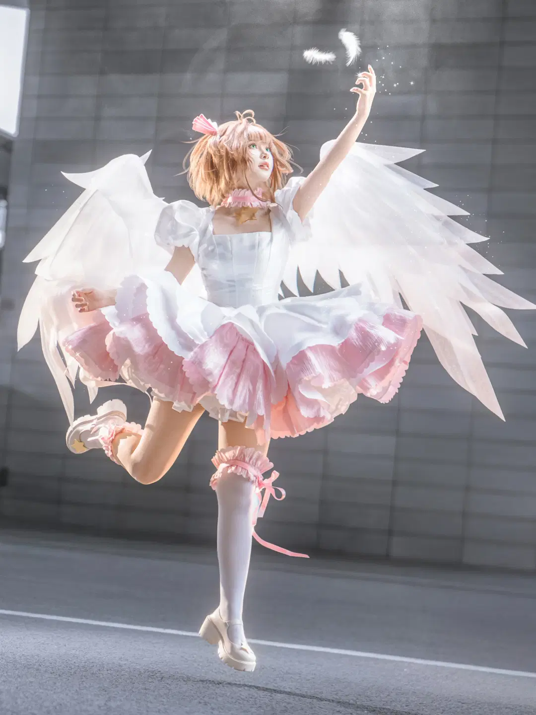 【木之本樱cos】魔卡少女樱的粉白梦幻场照分享 - 轩叉子 - 第9张