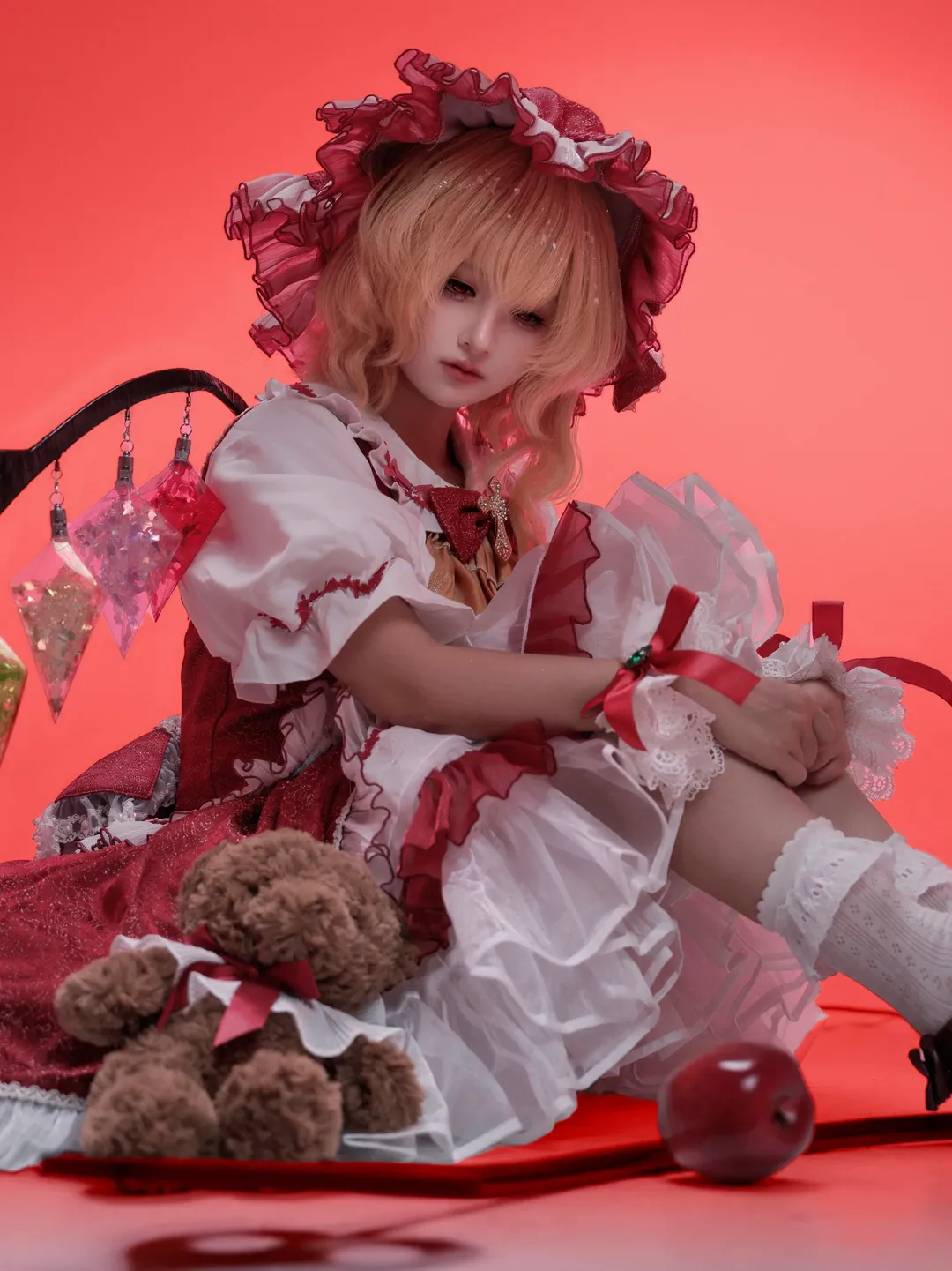 東方Project, 紅魔館, 東方二次設定, フランドール・スカーレットコスプレ, 白ストッキング - 3枚目