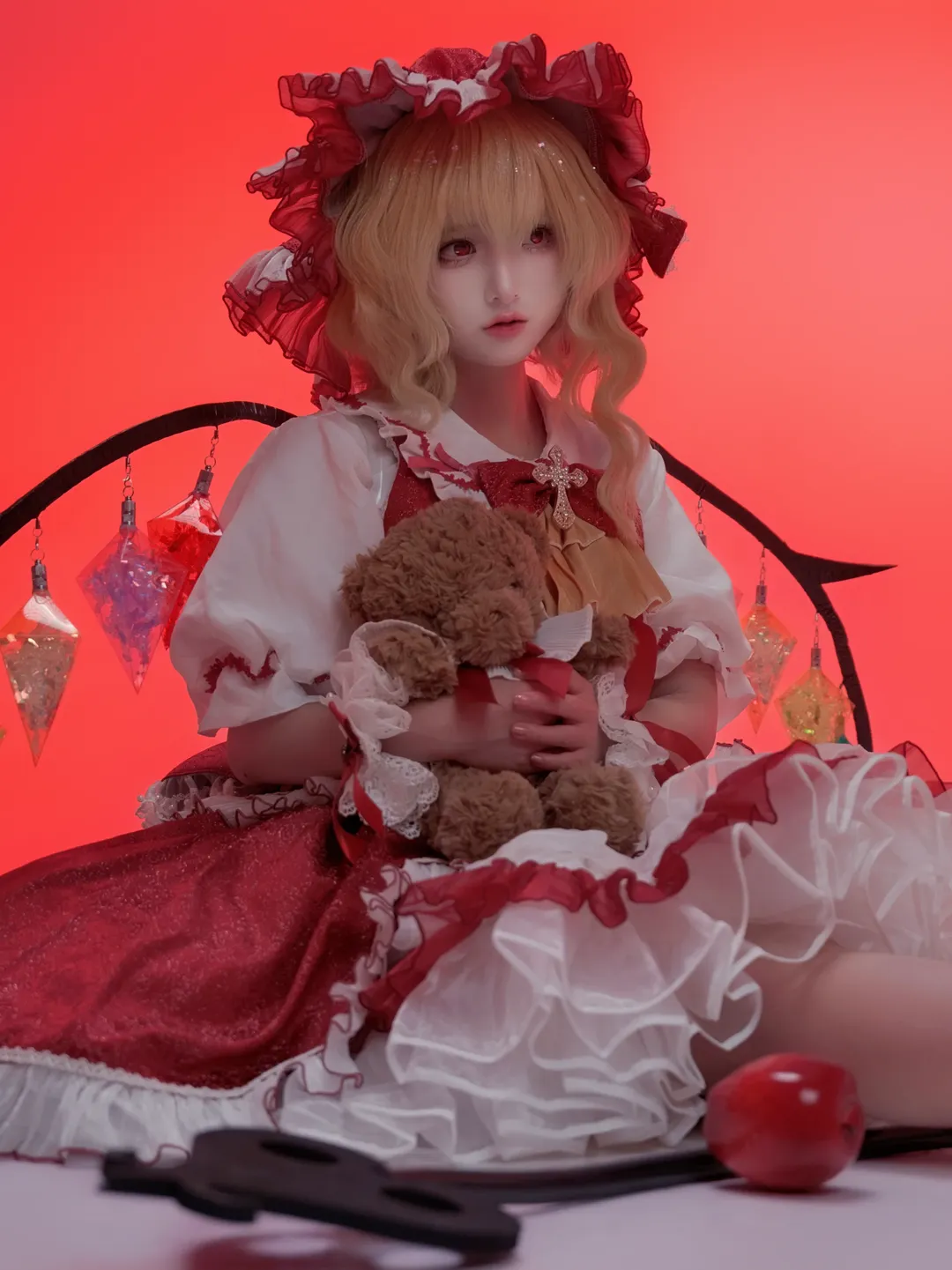 東方Project, 紅魔館, 東方二次設定, フランドール・スカーレットコスプレ, 白ストッキング - 5枚目