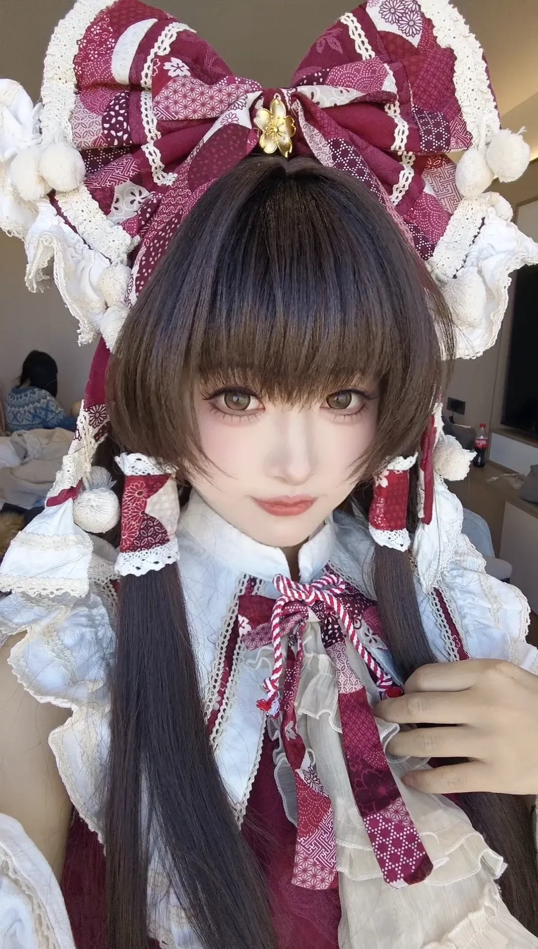 博麗霊夢コスプレ, 東方Project, 霧雨魔理沙 コスプレ, 雪景色コスプレ, ロングソックスコスプレ - 4枚目