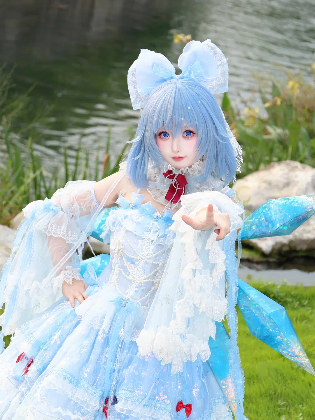 【琪露诺cos】东方project雾之湖冰之妖精的户外记录 - 轩叉子 - 第2张