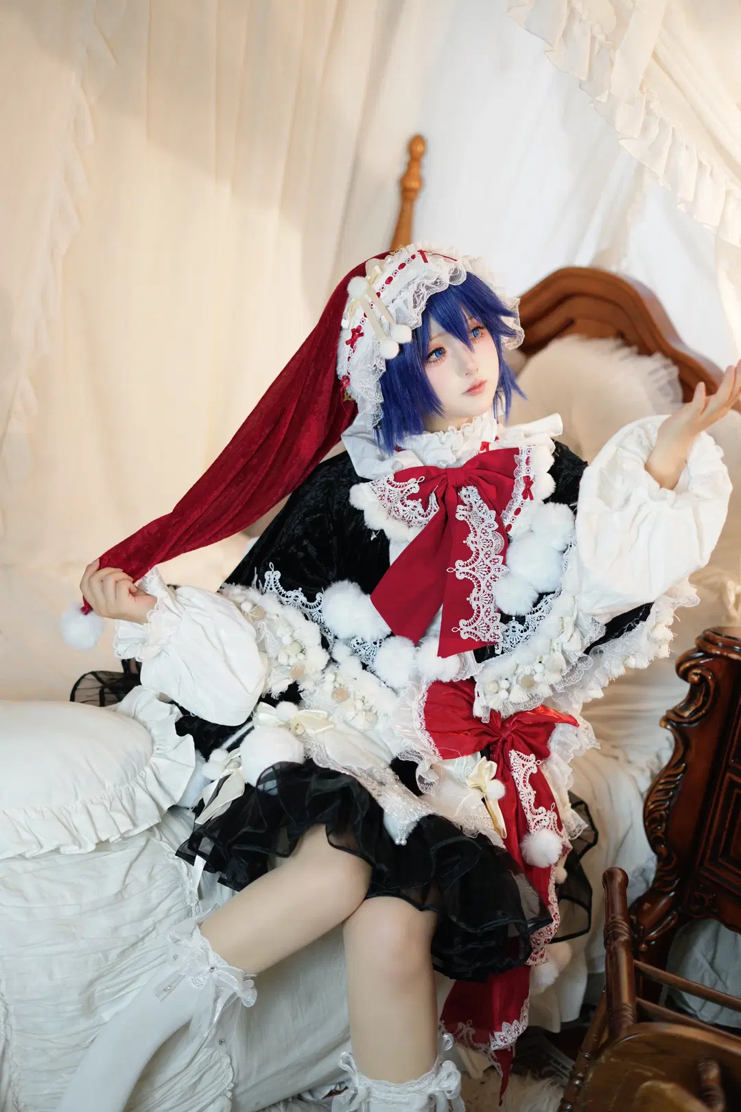 東方Project, 二次元コスプレ, クラシックロリータ, 白ストッキング, ドレミー・スイート コスプレ