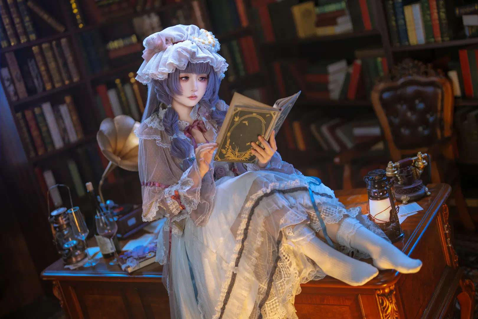 【帕秋莉cos】紅魔館宅女的復古書房日常 - 轩叉子 - 第4張