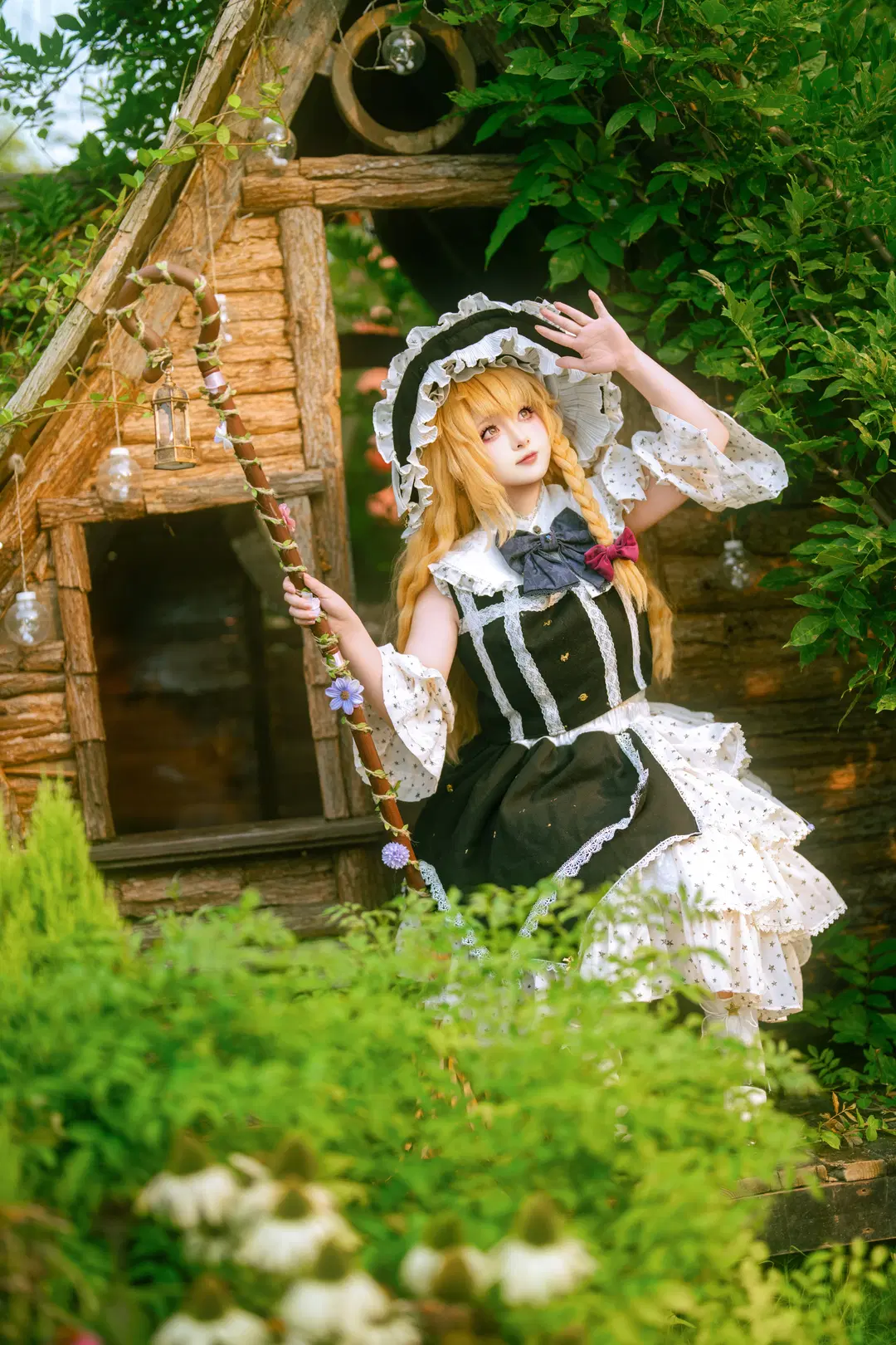【霧雨魔理沙 コスプレ】魔法の森に佇む白黒の魔法使い - 轩叉子 - 3枚目