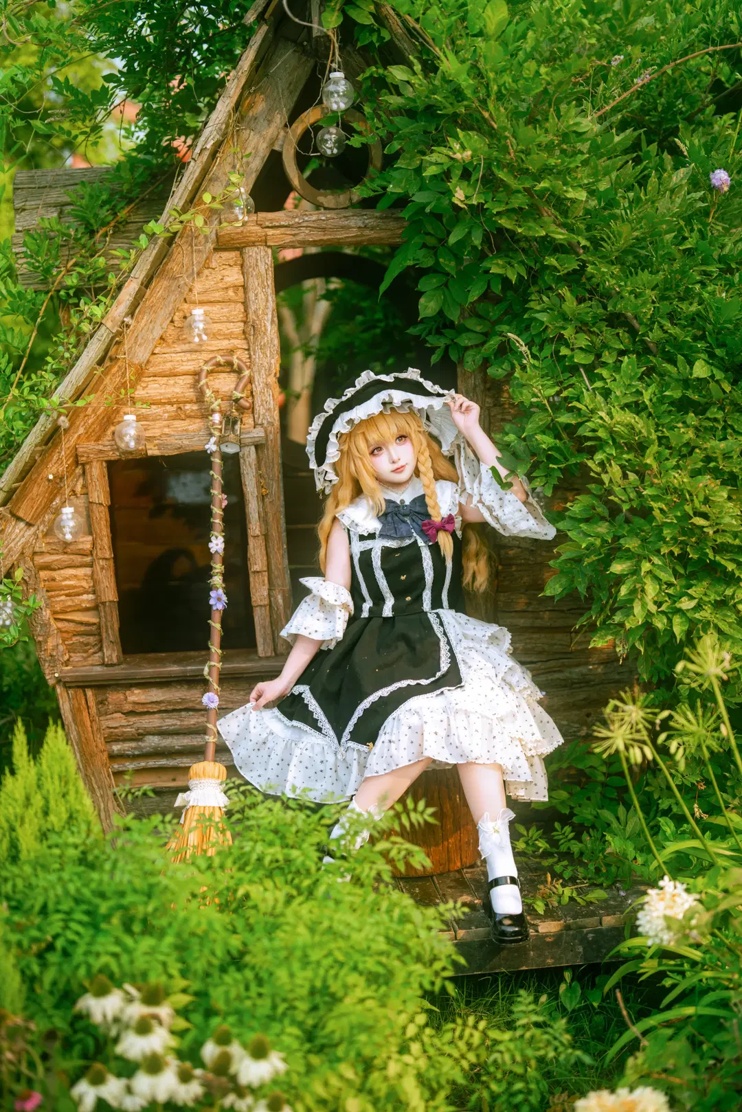 【霧雨魔理沙 コスプレ】魔法の森に佇む白黒の魔法使い - 轩叉子 - 4枚目